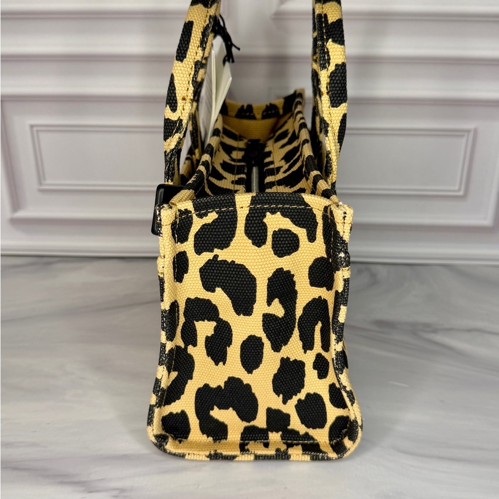 Coach Mini Tote Bag Leopard Canvas | Mini Carryall With Crossbody Strap | New - Picture 5 of 10